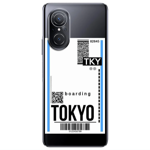 Huawei Nova 9 SE Tokyo Boarding Transparent Silicone TPU Θήκη