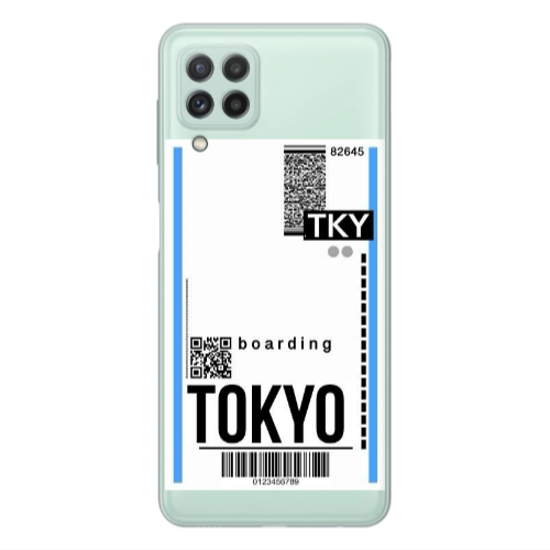 Samsung A22 4G Tokyo Boarding Transparent Silicone TPU Θήκη