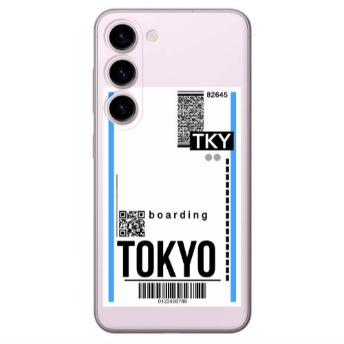 Samsung S23 Tokyo Boarding Transparent Silicone TPU Θήκη