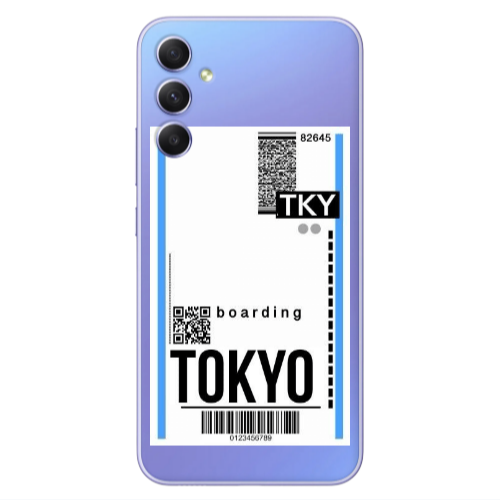 Samsung A34 Tokyo Boarding Transparent Silicone TPU Θήκη