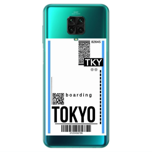 Xiaomi Redmi Note 9S Tokyo Boarding Transparent Silicone TPU Θήκη