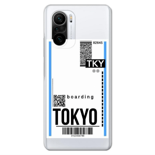 Xiaomi Poco F3 Tokyo Boarding Transparent Silicone TPU Θήκη