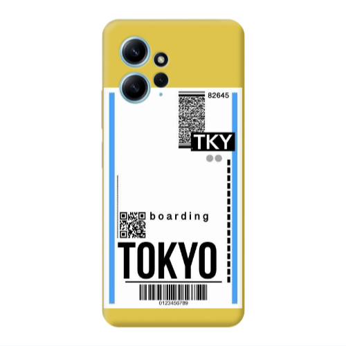 Xiaomi Redmi Note 12 4G Tokyo Boarding Yellow Colored Silicone TPU Θήκη