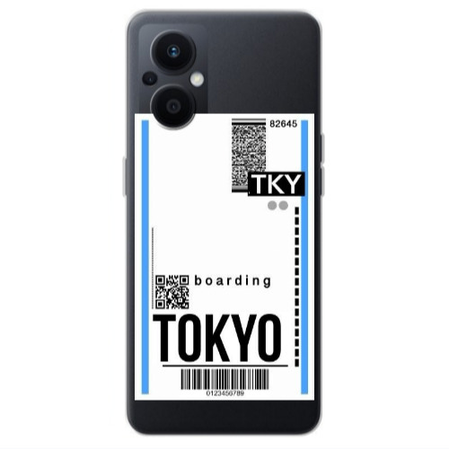 Oppo Reno 7 Lite Tokyo Boarding Transparent Silicone TPU Θήκη