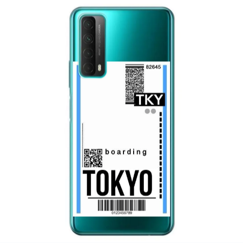 Huawei P Smart 2021 Tokyo Boarding Transparent Silicone TPU Θήκη