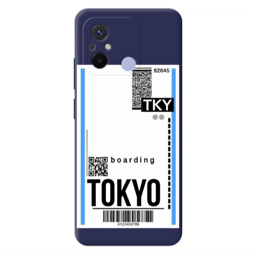 Xiaomi Redmi 12C Tokyo Boarding Dark blue Colored Silicone TPU Θήκη