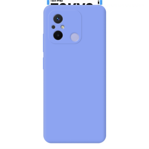 Xiaomi Redmi 12C Tokyo Boarding Light Purple Colored Silicone TPU Θήκη