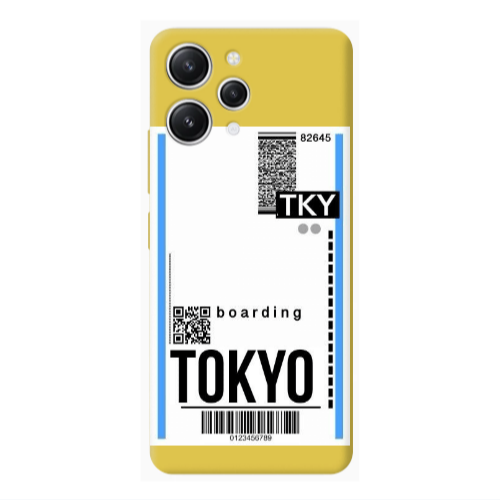 Xiaomi Redmi 12 Tokyo Boarding Yellow Colored Silicone TPU Θήκη