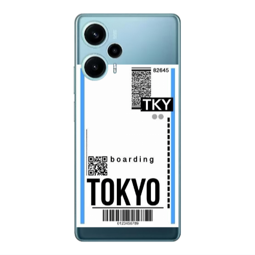 Xiaomi Poco F5 Tokyo Boarding Transparent Silicone TPU Θήκη