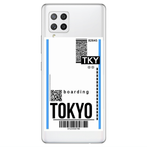 Samsung A42 5G Tokyo Boarding Transparent Silicone TPU Θήκη