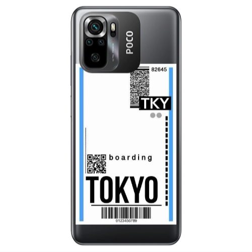 Xiaomi Poco M5 s Tokyo Boarding Transparent Silicone TPU Θήκη