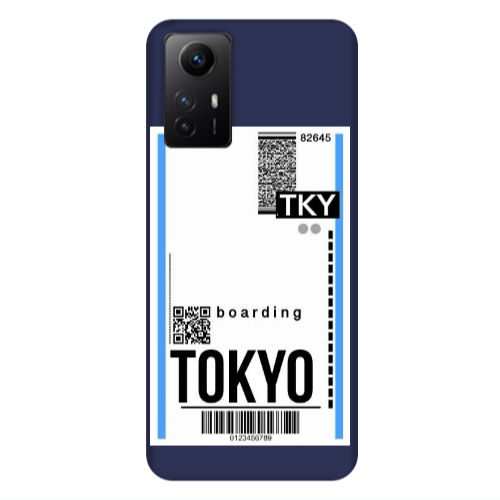 Xiaomi Redmi Note 12s Tokyo Boarding Dark blue Colored Silicone TPU Θήκη