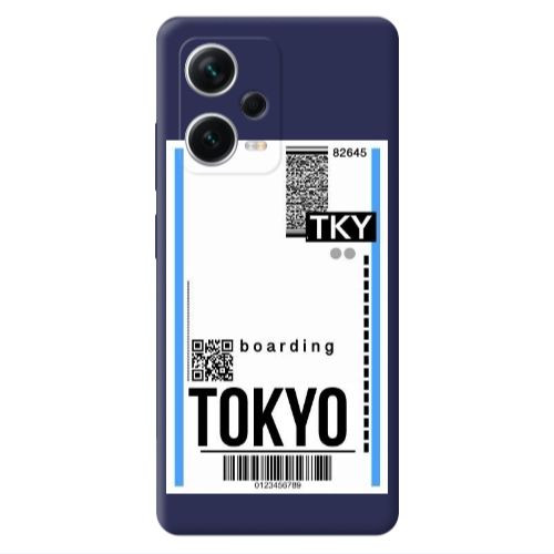 Xiaomi Poco X5 Tokyo Boarding Dark blue Colored Silicone TPU Θήκη