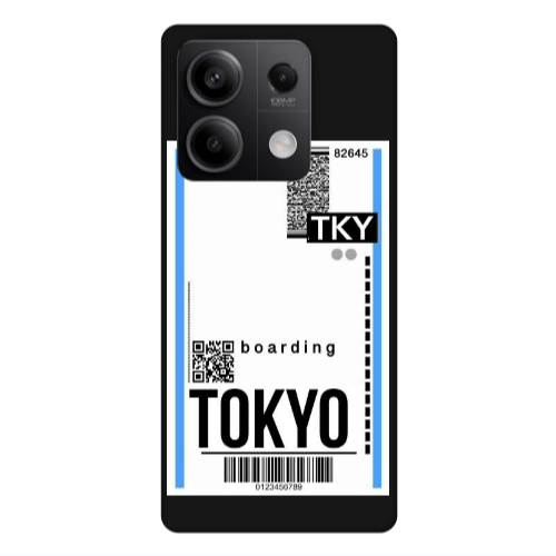 Xiaomi Redmi Note 13 5G Tokyo Boarding Black Colored Silicone TPU Θήκη