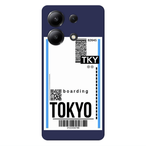 Xiaomi Redmi Note 13 4G Tokyo Boarding Dark blue Colored Silicone TPU Θήκη