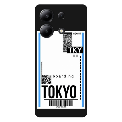 Xiaomi Redmi Note 13 4G Tokyo Boarding Black Colored Silicone TPU Θήκη