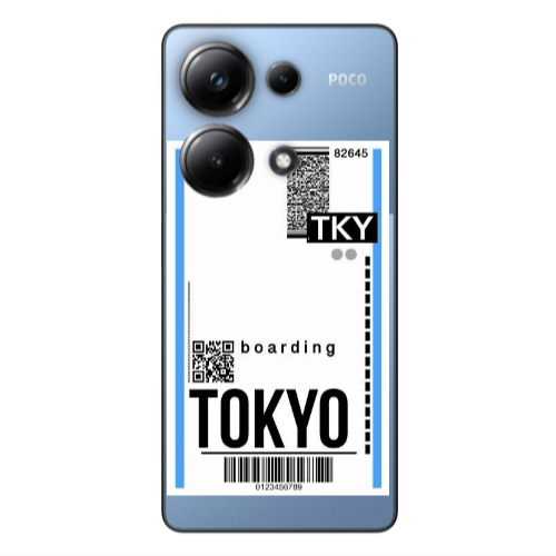 Xiaomi Poco M6 Pro 4G Tokyo Boarding Transparent Silicone TPU Θήκη