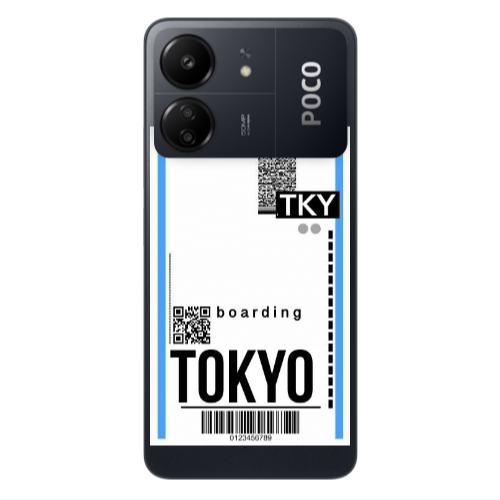Xiaomi Poco C65 Tokyo Boarding Transparent Silicone TPU Θήκη