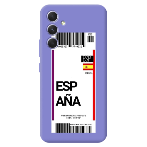 Samsung A56 Espana Arrival Purple Colored Silicone TPU Θήκη