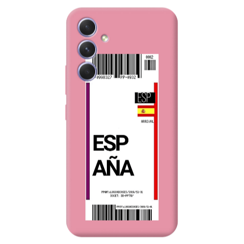 Samsung A56 Espana Arrival Pink Colored Silicone TPU Θήκη