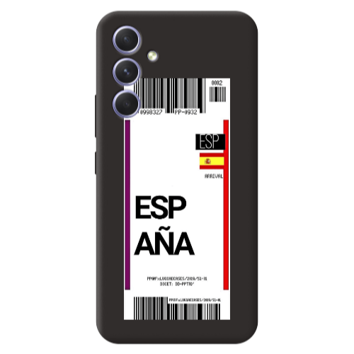 Samsung A56 Espana Arrival Black Colored Silicone TPU Θήκη