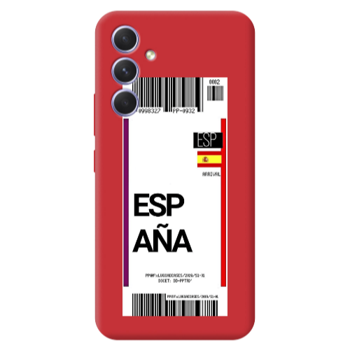 Samsung A56 Espana Arrival Red Colored Silicone TPU Θήκη