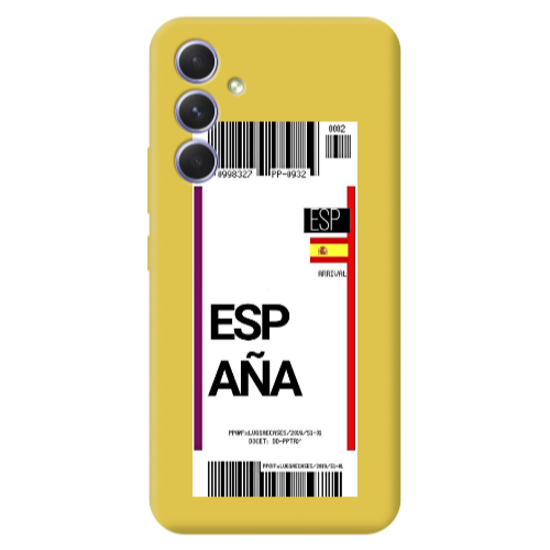 Samsung A56 Espana Arrival Yellow Colored Silicone TPU Θήκη