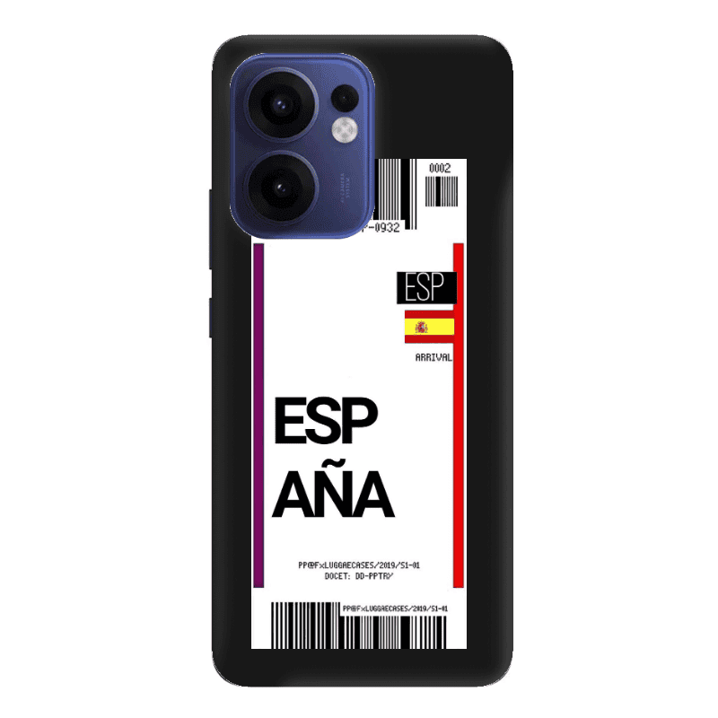 Oppo Reno13 FS Espana Arrival Black Colored Silicone TPU Θήκη