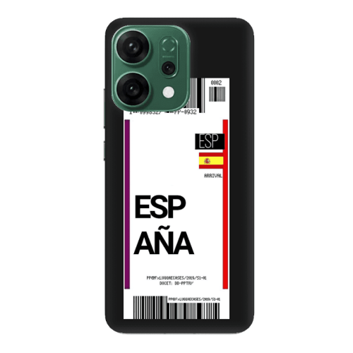 Oppo RENO 14 Espana Arrival Black Colored Silicone TPU Θήκη