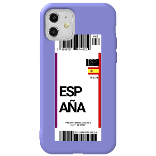 Apple iPhone 11  Espana Arrival Purple Colored Silicone TPU Θήκη