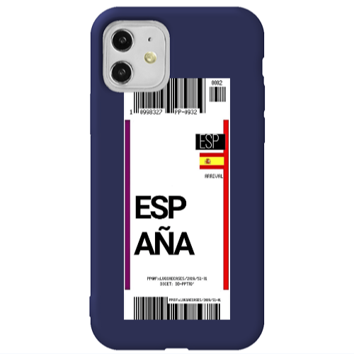 Apple iPhone 11  Espana Arrival Dark blue Colored Silicone TPU Θήκη