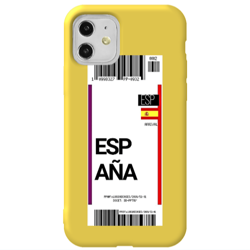 Apple iPhone 11  Espana Arrival Yellow Colored Silicone TPU Θήκη