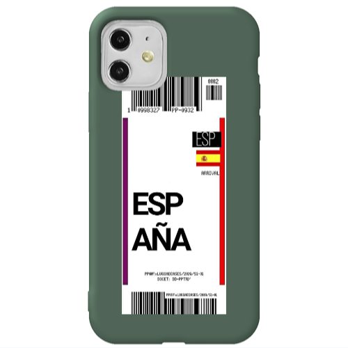 Apple iPhone 11  Espana Arrival Dark Green Colored Silicone TPU Θήκη