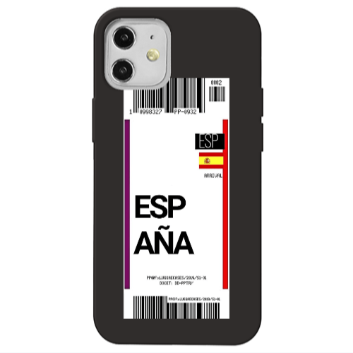 Apple iPhone 12 Espana Arrival Black Colored Silicone TPU Θήκη