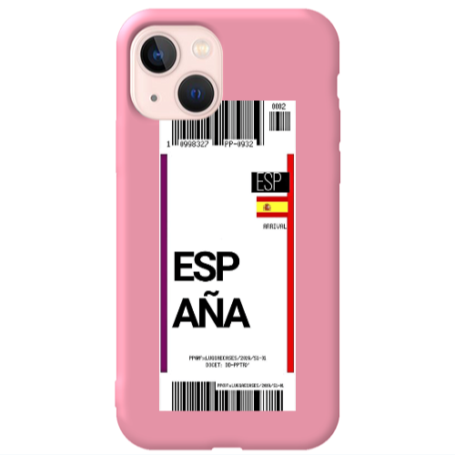 Apple iPhone 13 Espana Arrival Pink Colored Silicone TPU Θήκη