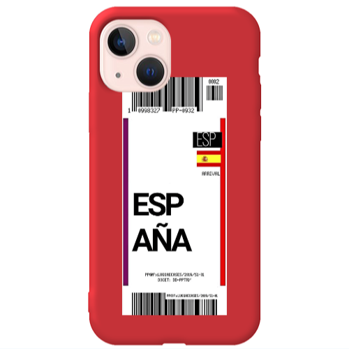 Apple iPhone 13 Espana Arrival Red Colored Silicone TPU Θήκη