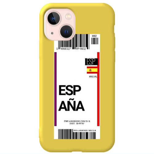 Apple iPhone 13 Espana Arrival Yellow Colored Silicone TPU Θήκη