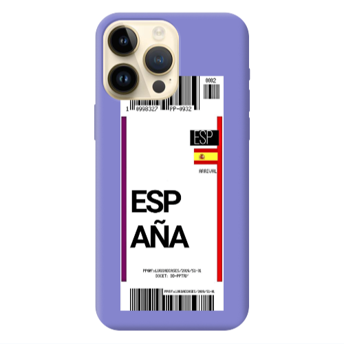 Apple iPhone 13 Pro Max Espana Arrival Purple Colored Silicone TPU Θήκη
