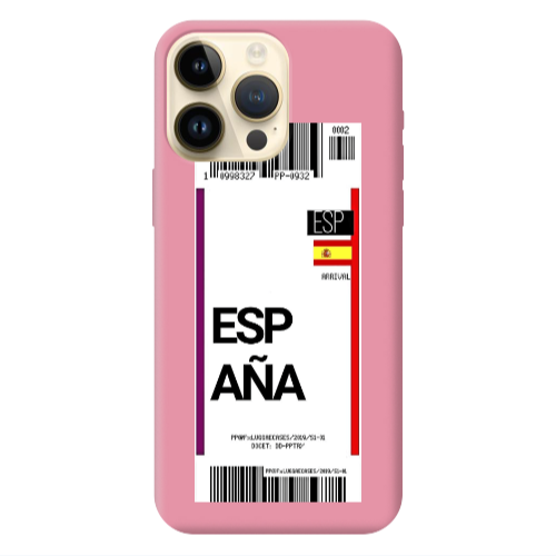 Apple iPhone 13 Pro Max Espana Arrival Pink Colored Silicone TPU Θήκη