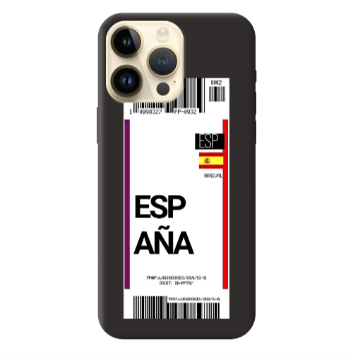 Apple iPhone 13 Pro Max Espana Arrival Black Colored Silicone TPU Θήκη