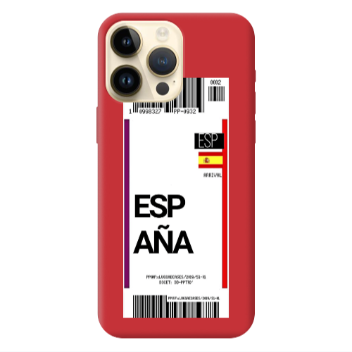 Apple iPhone 13 Pro Max Espana Arrival Red Colored Silicone TPU Θήκη