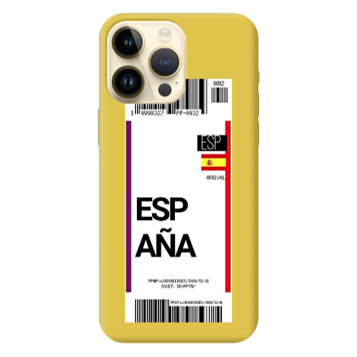 Apple iPhone 13 Pro Max Espana Arrival Yellow Colored Silicone TPU Θήκη
