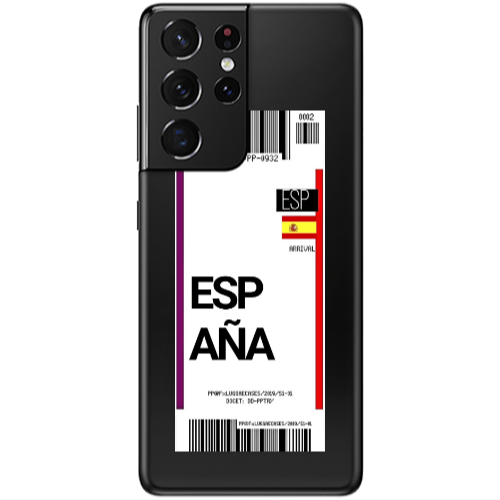 Samsung S21 Ultra Espana Arrival Transparent Silicone TPU Θήκη