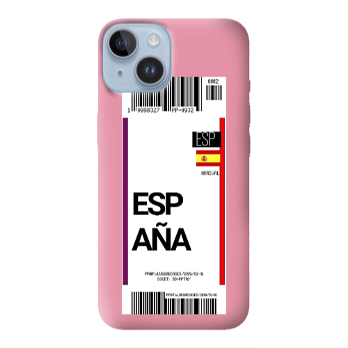 Apple iPhone 14 Plus Espana Arrival Pink Colored Silicone TPU Θήκη