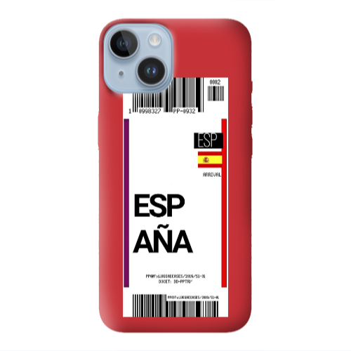 Apple iPhone 14 Plus Espana Arrival Red Colored Silicone TPU Θήκη
