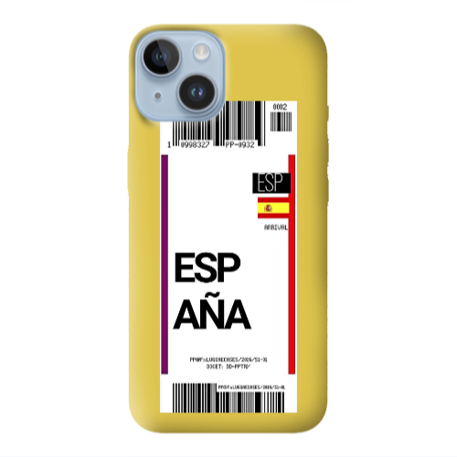 Apple iPhone 14 Plus Espana Arrival Yellow Colored Silicone TPU Θήκη