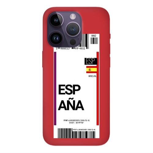 Apple iPhone 14 Pro  Espana Arrival Red Colored Silicone TPU Θήκη