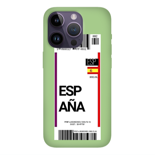 Apple iPhone 14 Pro Max Espana Arrival Light Green Colored Silicone TPU Θήκη