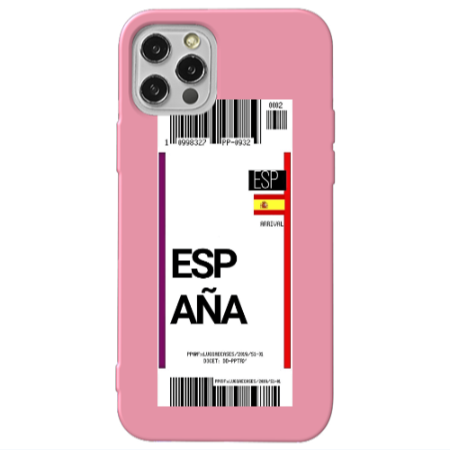 Apple iPhone 13 Pro Espana Arrival Pink Colored Silicone TPU Θήκη