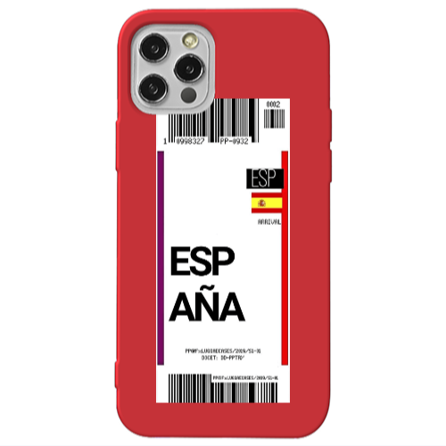 Apple iPhone 13 Pro Espana Arrival Red Colored Silicone TPU Θήκη